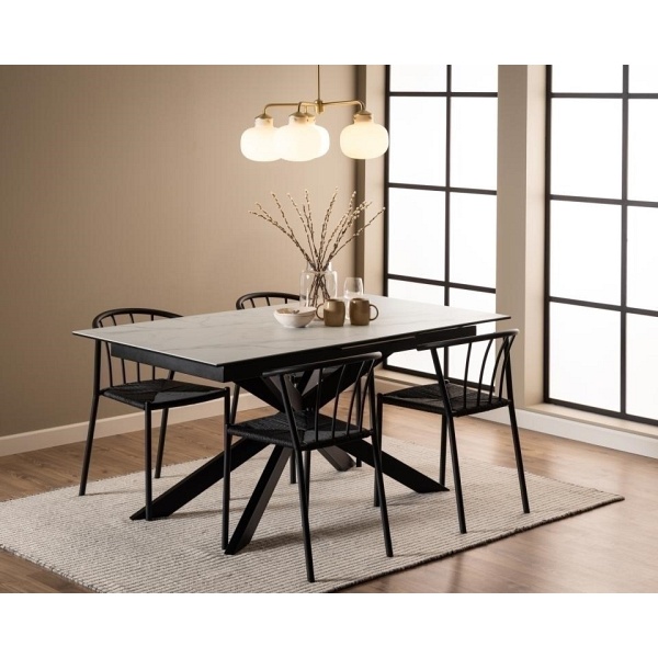 Stół Irwine 168/210x90cm white Akranes - ACTONA